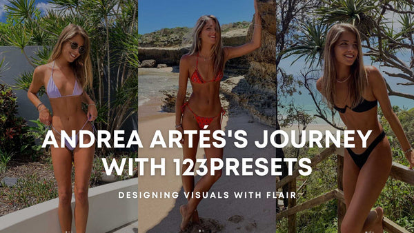 Designing Visuals with Flair: Andrea Artés's Journey with 123Presets