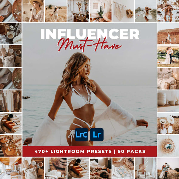 Ai-Optimized INFLUENCER MUST-HAVE 50 PACKS (470+ PRESETS)