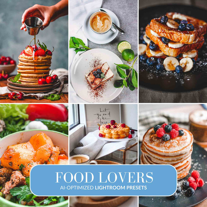 Ai-Optimized FOOD LOVERS AI-OPTIMIZED LIGHTROOM PRESETS