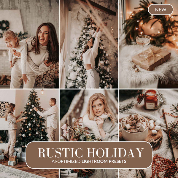 Ai-Optimized RUSTIC HOLIDAY AI-OPTIMIZED LIGHTROOM PRESETS