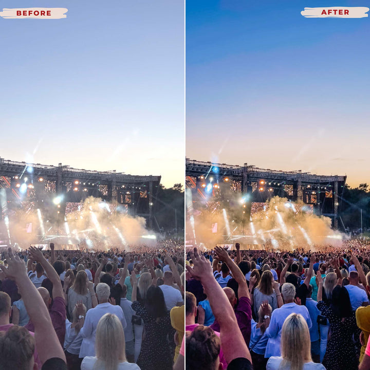 Ai-Optimized CONCERT LIGHTROOM PRESETS