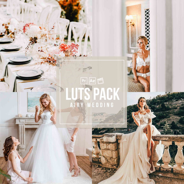 AIRY WEDDING VIDEO LUTS (MOBILE & DESKTOP)