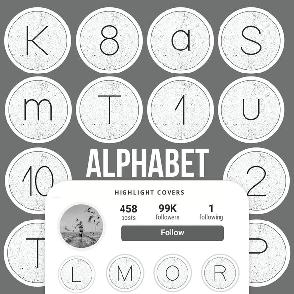 Ai-Optimized ALPHABET IG HIGHLIGHT COVERS