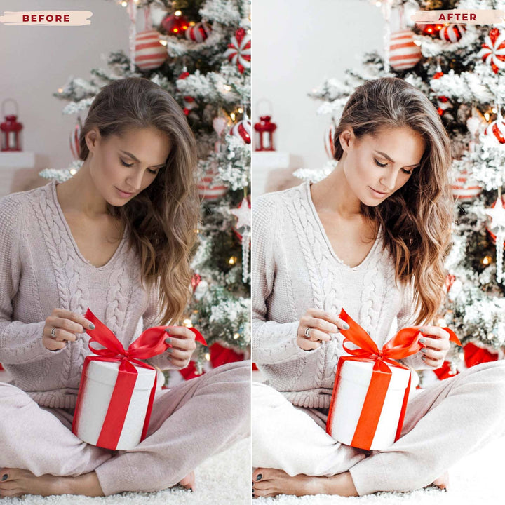 Ai-Optimized BRIGHT CHRISTMAS LIGHTROOM PRESETS