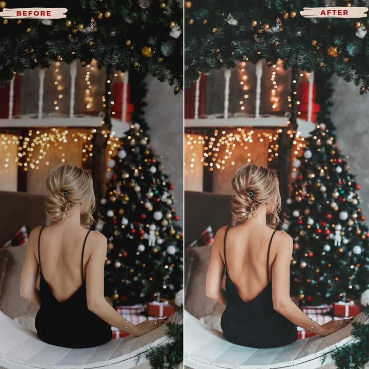 Ai-Optimized COZY HOLIDAY LIGHTROOM PRESETS