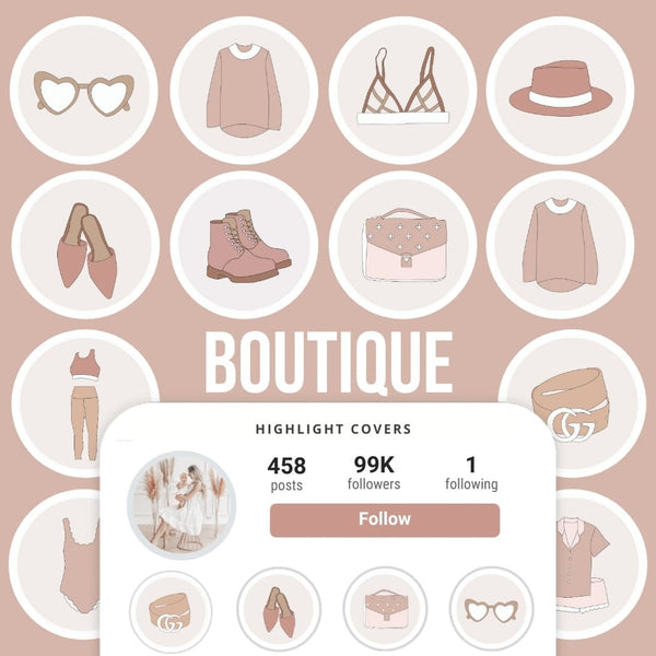 Ai-Optimized BOUTIQUE IG HIGHLIGHT COVERS