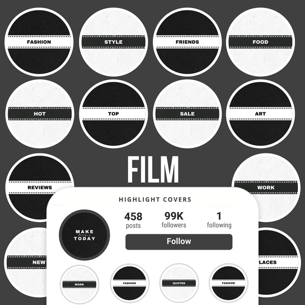 Ai-Optimized Film IG highlight covers