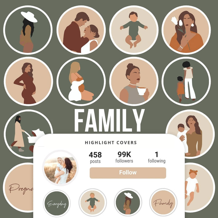 Ai-Optimized FAMILY IG HIGHLIGHT COVERS