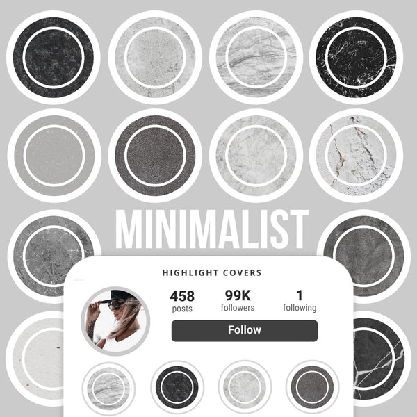 Ai-Optimized MINIMALIST IG HIGHLIGHT COVERS