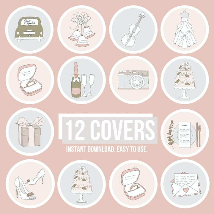 Ai-Optimized WEDDING IG HIGHLIGHT COVERS