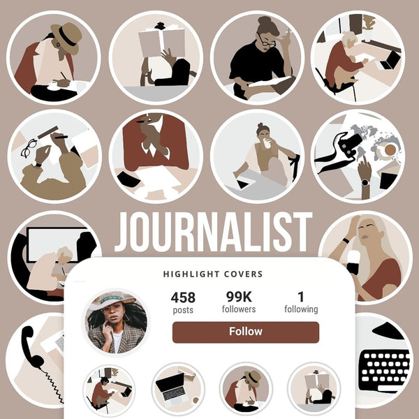 Ai-Optimized JOURNALIST IG HIGHLIGHT COVERS