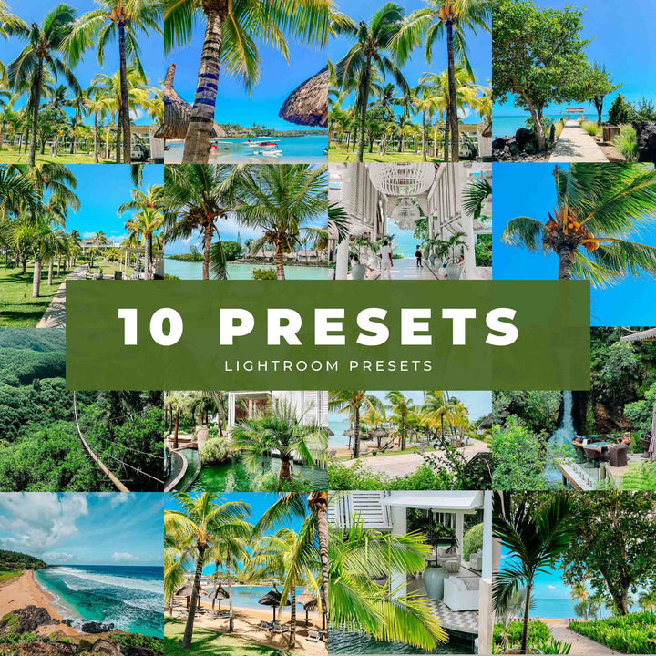 Ai-Optimized MAURITIUS LIGHTROOM PRESETS