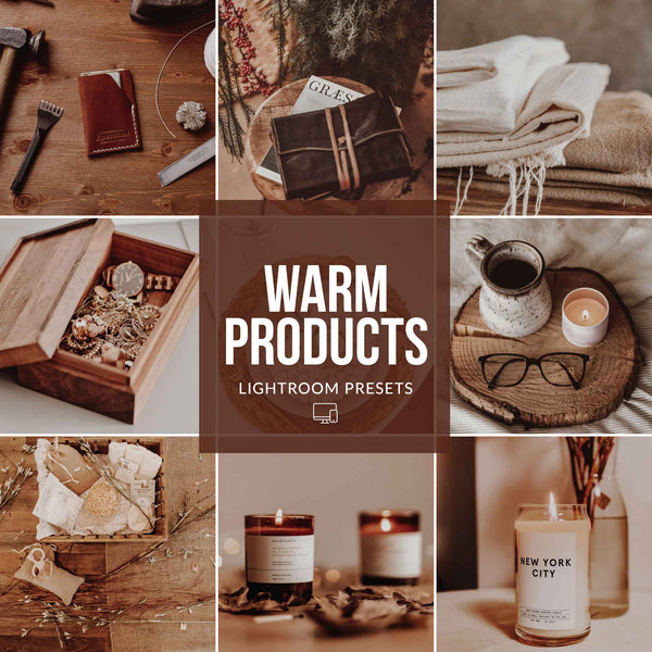 Ai-Optimized WARM PRODUCTS LIGHTROOM PRESETS