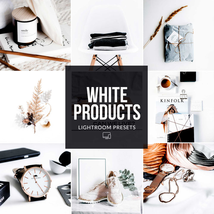 Ai-Optimized WHITE PRODUCTS LIGHTROOM PRESETS